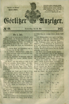 Görlitzer Anzeiger. 1851, № 60 (22 Mai) + dod.