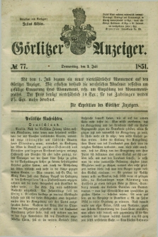 Görlitzer Anzeiger. 1851, № 77 (3 Juli) + dod.