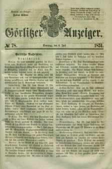 Görlitzer Anzeiger. 1851, № 78 (6 Juli) + dod.