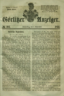 Görlitzer Anzeiger. 1851, № 104 (4 September) + dod.