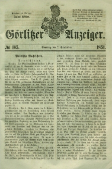 Görlitzer Anzeiger. 1851, № 105 (7 September) + dod.