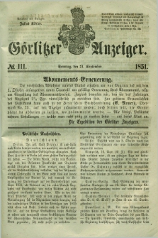 Görlitzer Anzeiger. 1851, № 111 (21 September) + dod.