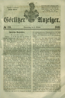 Görlitzer Anzeiger. 1851, № 119 (9 Oktober) + dod.