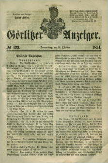 Görlitzer Anzeiger. 1851, № 122 (16 Oktober) + dod.