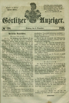 Görlitzer Anzeiger. 1851, № 130 (4 November)