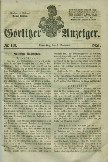 Görlitzer Anzeiger. 1851, № 131 (6 November) + dod.