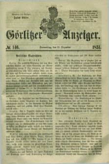 Görlitzer Anzeiger. 1851, № 146 (11 Dezember) + dod.