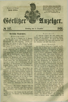 Görlitzer Anzeiger. 1851, № 147 (14 Dezember) + dod.