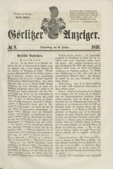 Görlitzer Anzeiger. [Bd.1], № 9 (22 Januar 1852) + dod.