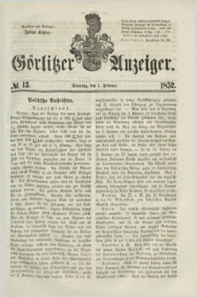 Görlitzer Anzeiger. [Bd.1], № 13 (1 Februar 1852) + dod.