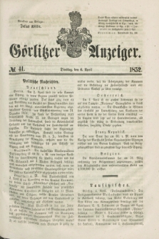 Görlitzer Anzeiger. [Bd.1], № 41 (6 April 1852)