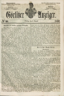 Görlitzer Anzeiger. [Bd.2], № 90 (3 August 1852)