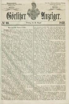 Görlitzer Anzeiger. [Bd.2], № 99 (24 August 1852)