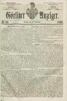 Görlitzer Anzeiger. [Bd.2], № 111 (21 September 1852)