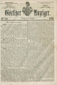 Görlitzer Anzeiger. [Bd.2], № 144 (7 Dezember 1852)