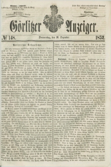 Görlitzer Anzeiger. [Bd.2], № 148 (16 Dezember 1852) + dod.