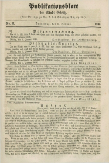Publikationsblatt der Stadt Görlitz. 1846, Nr. 2 (15 Januar)