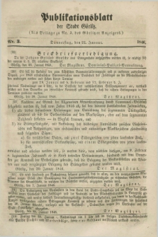 Publikationsblatt der Stadt Görlitz. 1846, Nr. 3 (22 Januar)