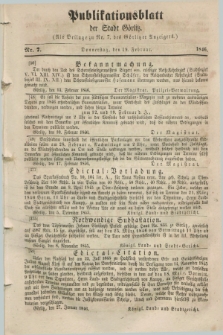 Publikationsblatt der Stadt Görlitz. 1846, Nr. 7 (19 Februar)
