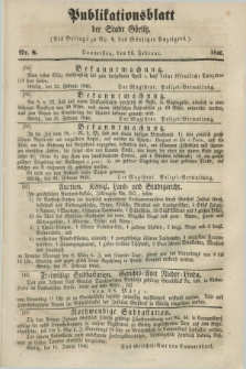 Publikationsblatt der Stadt Görlitz. 1846, Nr. 8 (26 Februar)