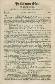 Publikationsblatt der Stadt Görlitz. 1846, Nr. 12 (26 März)