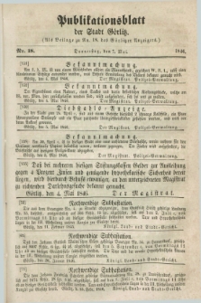 Publikationsblatt der Stadt Görlitz. 1846, Nr. 18 (7 Mai)