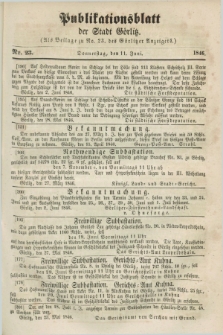Publikationsblatt der Stadt Görlitz. 1846, Nr. 23 (11 Juni)