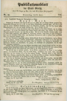 Publikationsblatt der Stadt Görlitz. 1846, Nr. 25 (25 Juni)