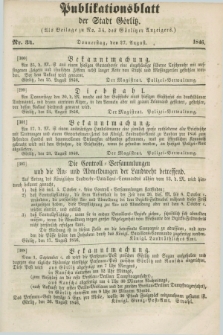 Publikationsblatt der Stadt Görlitz. 1846, Nr. 34 (27 August)