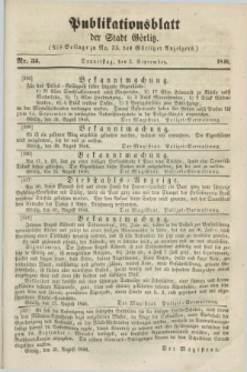 Publikationsblatt der Stadt Görlitz. 1846, Nr. 35 (3 September)