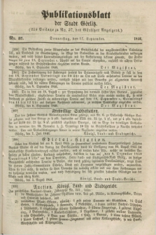 Publikationsblatt der Stadt Görlitz. 1846, Nr. 37 (17 September)