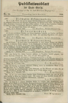 Publikationsblatt der Stadt Görlitz. 1846, Nr. 44 (5 November)