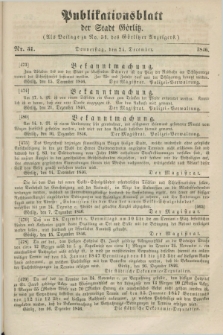 Publikationsblatt der Stadt Görlitz. 1846, Nr. 51 (24 December)