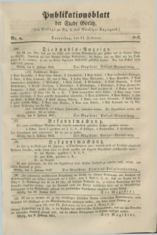 Publikationsblatt der Stadt Görlitz. 1847, Nr. 6 (11 Februar)