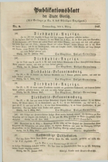 Publikationsblatt der Stadt Görlitz. 1847, Nr. 9 (4 März)