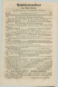 Publikationsblatt der Stadt Görlitz. 1847, Nr. 10 (11 März)