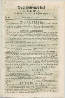 Publikationsblatt der Stadt Görlitz. 1847, Nr. 17 (29 April)