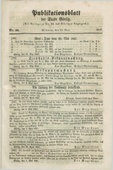 Publikationsblatt der Stadt Görlitz. 1847, Nr. 19 (12 Mai)