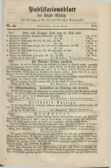 Publikationsblatt der Stadt Görlitz. 1847, Nr. 22 (3 Juni)