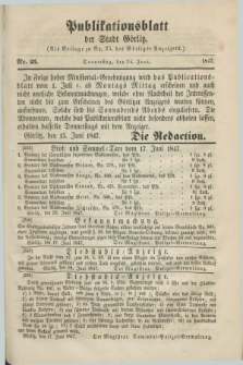 Publikationsblatt der Stadt Görlitz. 1847, Nr. 25 (24 Juni)