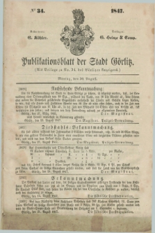 Publikationsblatt der Stadt Görlitz. 1847, № 34 (30 August)
