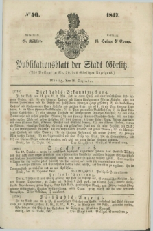 Publikationsblatt der Stadt Görlitz. 1847, № 50 (20 Dezember)
