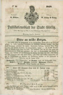 Publikationsblatt der Stadt Görlitz. 1848, № 4 (31 Januar)