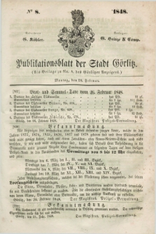 Publikationsblatt der Stadt Görlitz. 1848, № 8 (28 Februar)