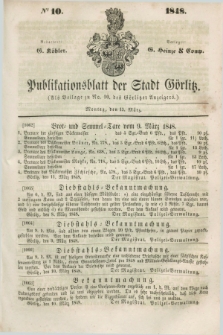 Publikationsblatt der Stadt Görlitz. 1848, № 10 (13 März)