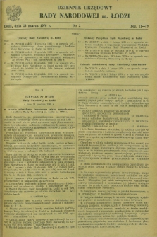 Dziennik Urzędowy Rady Narodowej M. Łodzi. 1970, nr 2 (28 marca)