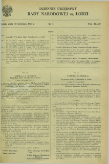 Dziennik Urzędowy Rady Narodowej M. Łodzi. 1973, nr 5 (18 kwietnia)