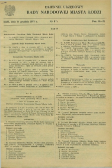 Dziennik Urzędowy Rady Narodowej M. Łodzi. 1975, nr 9 (31 grudnia)