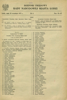 Dziennik Urzędowy Rady Narodowej M. Łodzi. 1977, nr 6 (24 września)