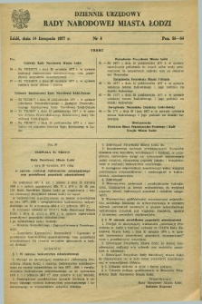 Dziennik Urzędowy Rady Narodowej M. Łodzi. 1977, nr 8 (14 listopada)